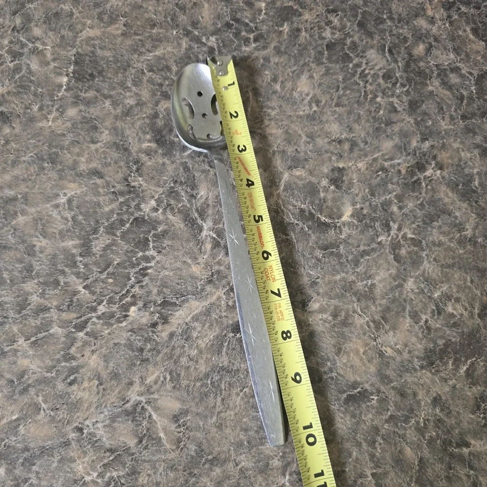 Vintage Mid Century HEAVENLY STAR‎ Stainless Slotting Serving Spoon Japan